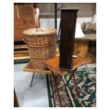 Basket w Lid & Side Tables