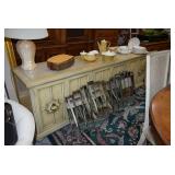 Buffet/Sideboard Table with Mirrors