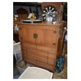 Tall Cupboard with Bar Decor