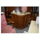 Small Side Table with Stone Top