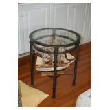 Glass Top Side Table