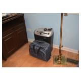 Shredder, Bag, & Floor Lamp