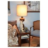 Side Table & Lamp