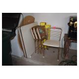 Chair and Folding Tables