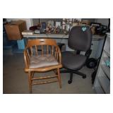 Office and Wooden Chair