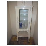 Tall Vintage White Cabinet