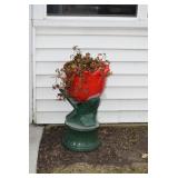 Outdoor Planter, Plant, & Stand