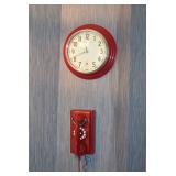 Vintage Clock & Dial Phone
