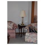 End Table with Lamp and Furniture