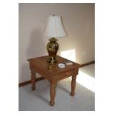 Side Table, Lamp