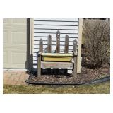 Wooden Yard Bench, Planter