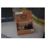 Chess Pieces in Cigar Box