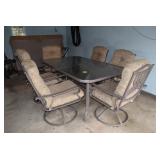 Outdoor Patio Table & 6 Chairs