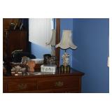 Dresser, Mirror, Lamp, & Decor