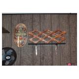 Sign, Shelf, Fan, & Wine Rack