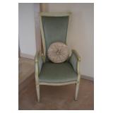 Vintage Side Chair with Pillow