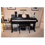 Yamaha Clavinova Digital Piano, Sound System, Occasional Table, Home Decor, Piano Lamp