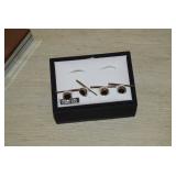 Sterling Silver 14 Karat Gold Cuff Links