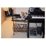Side Table/Magazine Rack, Telephones, & Organ