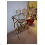 Side Table/Magazine Rack, & Home Decor