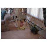 Side Table, Lamp, & Home Decor