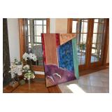 Large Wall Art, Silk Florals