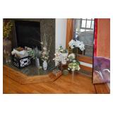 Silk Floral Arrangements in Vases and Pots, Home Decor