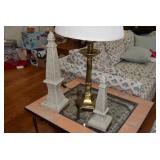 Side Table, Lamp, Home Decor
