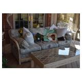 Patio Sofa, Pillows, Home Decor, Coffee Table