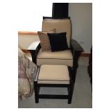 Side Chair, Pillows, & Ottoman