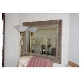 Mirror, Floor Lamp, Arm Chair