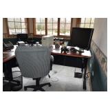 Office Chair, Desk, & Supplies