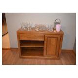 Sideboard, Stem Glasses, & Ice Bucket