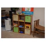 Shelf Stand w Baskets & Children