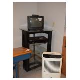 TV, Stand, & Electronic VHS Player