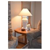 Side Table, Lamp, & Coasters