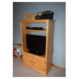 TV, TV Stand, Alarm Clock, & Frames