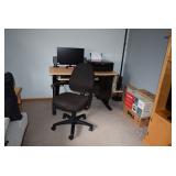 Desk, Chair, Computer, & Printer