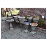 Birdbath, Large Outdoor Vases & Stands