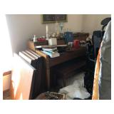 Books, Piano and Bench, Home Decor, Ironing Board