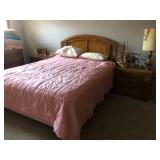 Bedroom Furniture, Linens, Lamp, Side Table, Home Decor