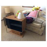 Sofa, Entertainment Unit, Linens, Pillows