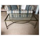 Loveseat, Pillows, Coffee Table