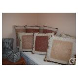 Pillows & Wicker Baskets
