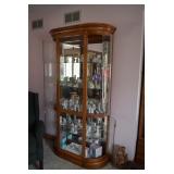 Curio Cabinet & Precious Moments Figures