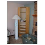 Floor Lamp, Shelving Unit