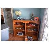 Vintage Toy Car Collection, Shelving Unit, Chevrolet Lamp