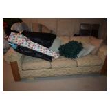 Sofa, Seasonal Decorating Lights