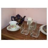 Glasses and Tea Pot