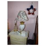 Night Stand and Lamp